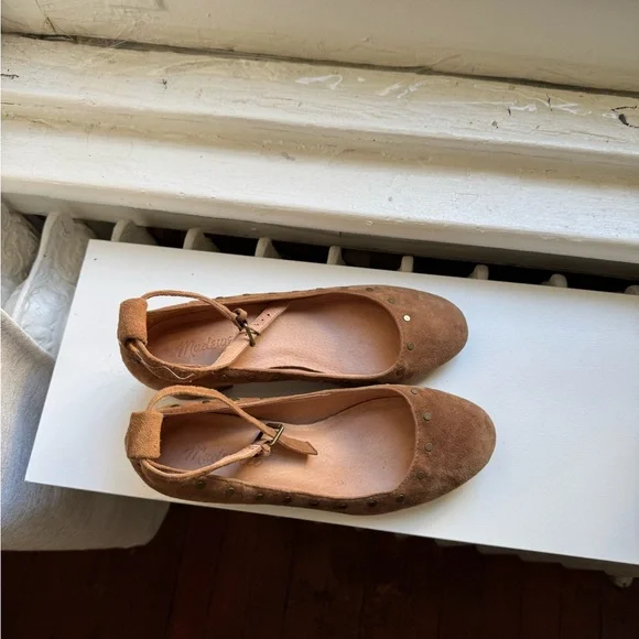 Madewell Brown Suede Strappy Heeled Shoes - Picture 3 of 5